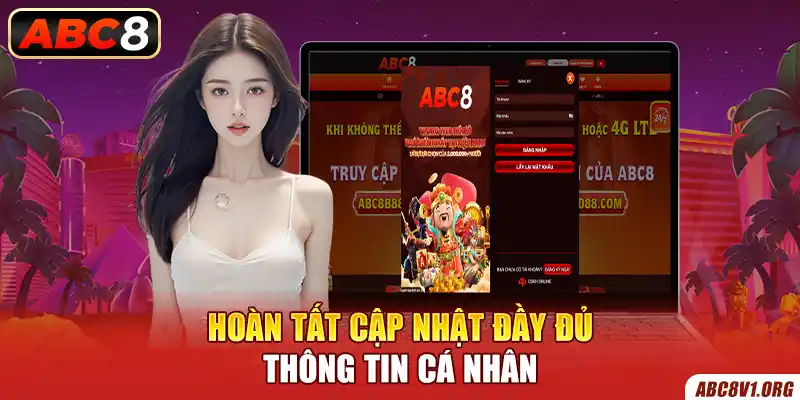 Hoàn tất cập nhật đầy đủ thông tin cá nhân