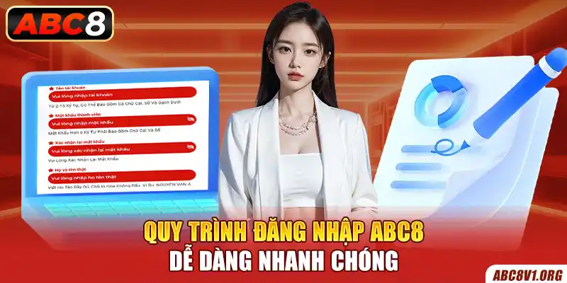 Quy trình đăng nhập ABC8 dễ dàng nhanh chóng